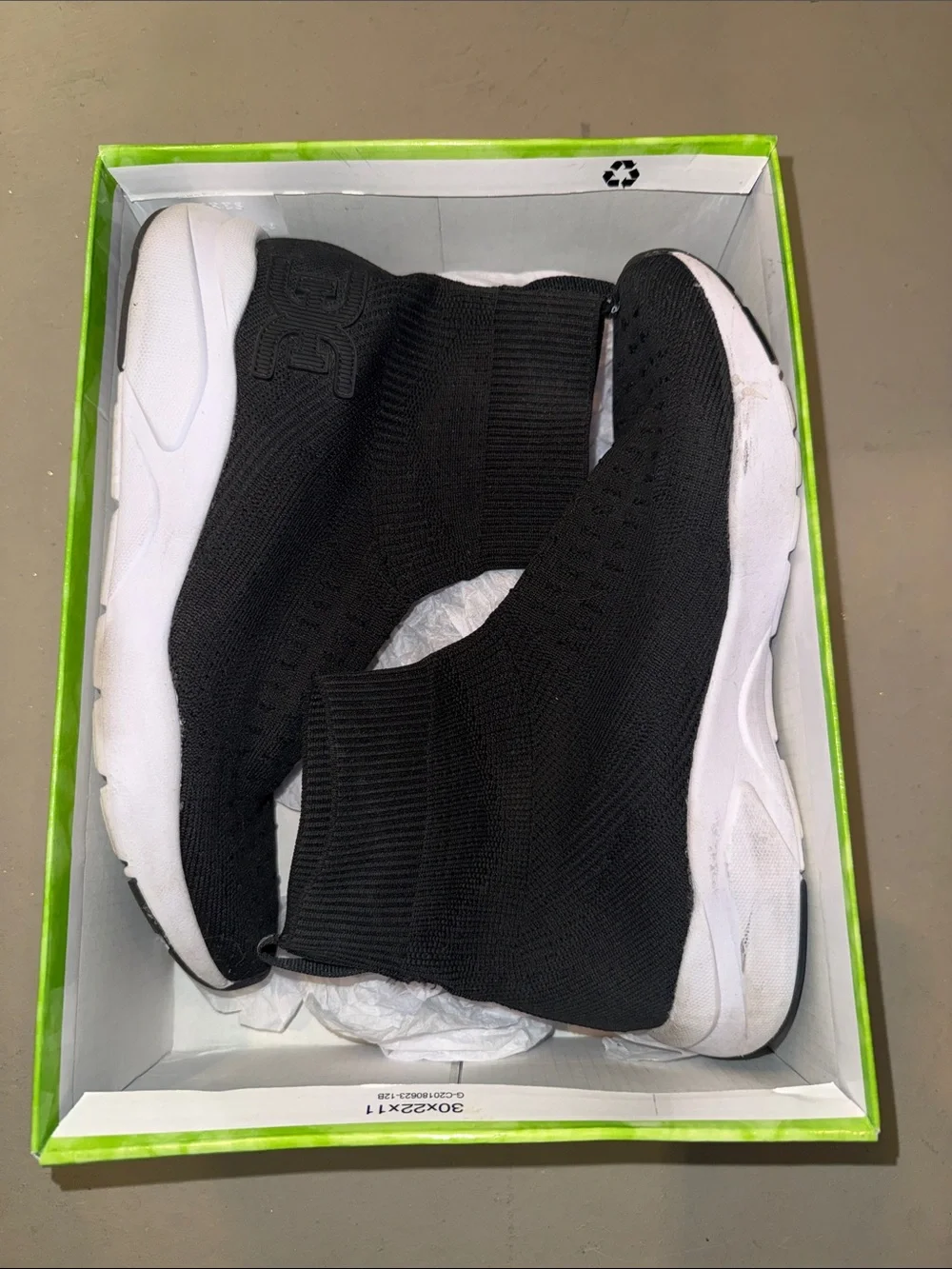 Womens Black Knit Slip-On Sneakers - Lightweight Comfort
